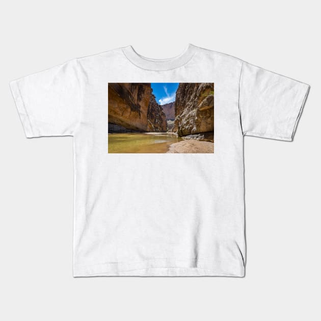 Santa Elena Canyon Kids T-Shirt by Gestalt Imagery